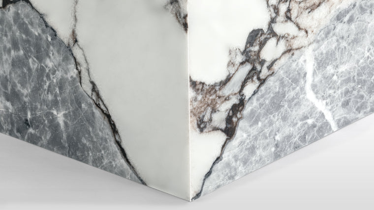 Monolithic Masterpiece | Taking the conventional idea of a plinth and flipping it on its head, this sophisticated contemporary design is not just a podium on which to display or a functional piece of furniture, but a captivating sculptural piece in its own right.
