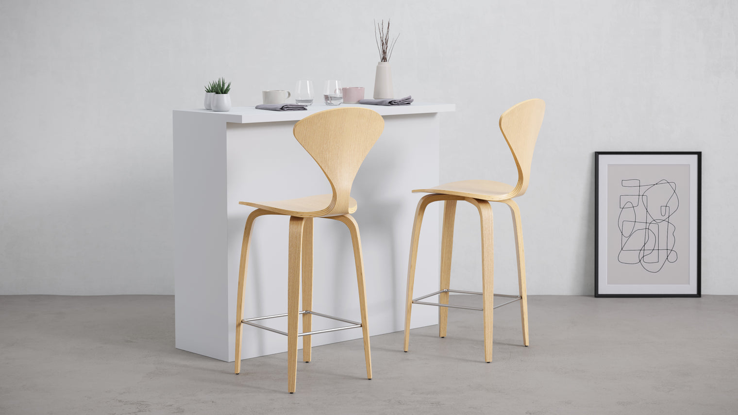 Norman - Norman Counter Stool, Oak, 25.5