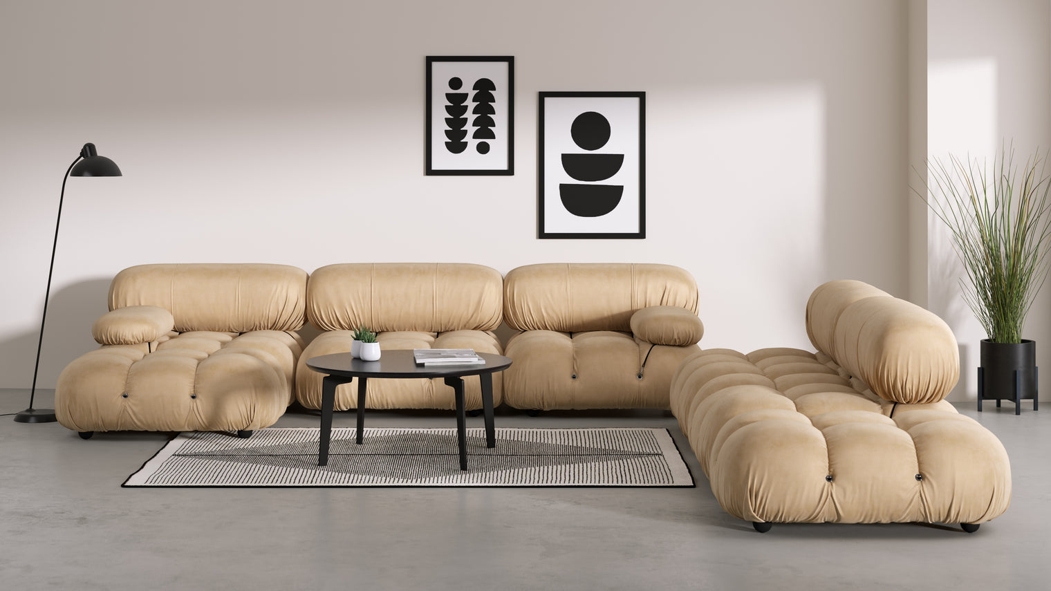 Stylish Sectional|With the Bellini’s sectional design, you can create a sofa that suits your space. The soft curves of each carefully crafted cushion create a luxurious and comfortable seat for the ultimate in stylish comfort.
