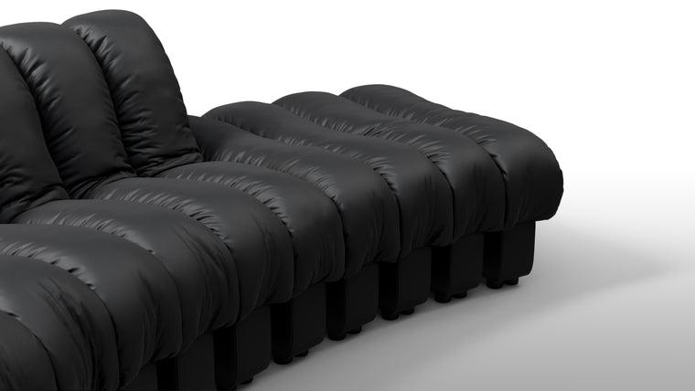 Endlessly Adaptable | The DS 600 Sofa is not simply a piece of furniture; it is an architectural marvel that transforms any living space into a canvas of creativity. Its modular design allows for limitless configurations, enabling you to create a seating arrangement tailored to your unique needs and personal style. Each module seamlessly connects to the next, offering an endless array of possibilities for customization and adaptability.
