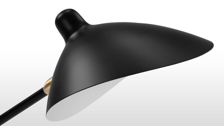 Artistic Ambience | Its distinctive lampshade, inspired by the graceful forms of nature, adds a touch of artistry to any space. With a carefully curated contrast between the smooth, matte exterior and the lustrous, white-painted interior, this lamp emanates a soft, diffused glow, creating an inviting atmosphere that enhances the ambience of any room.
