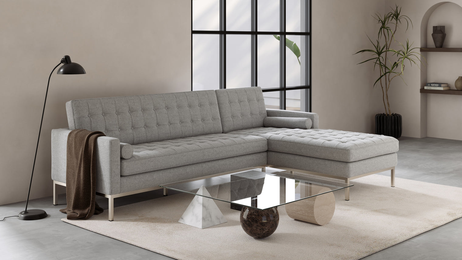 TIMELESS MODERNISM | The Florence Sofa embodies the essence of mid-20th-century modernism. Its clean lines, balanced proportions, and meticulous attention to detail make it an enduring symbol of design sophistication.
