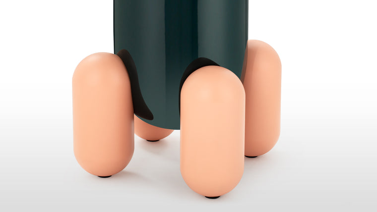 Make a statement | Whether placed in a chic living room, an upscale office, or an artfully curated gallery, the Obi Side Table effortlessly becomes the centerpiece, infusing a sense of joyful elegance into its surroundings.
