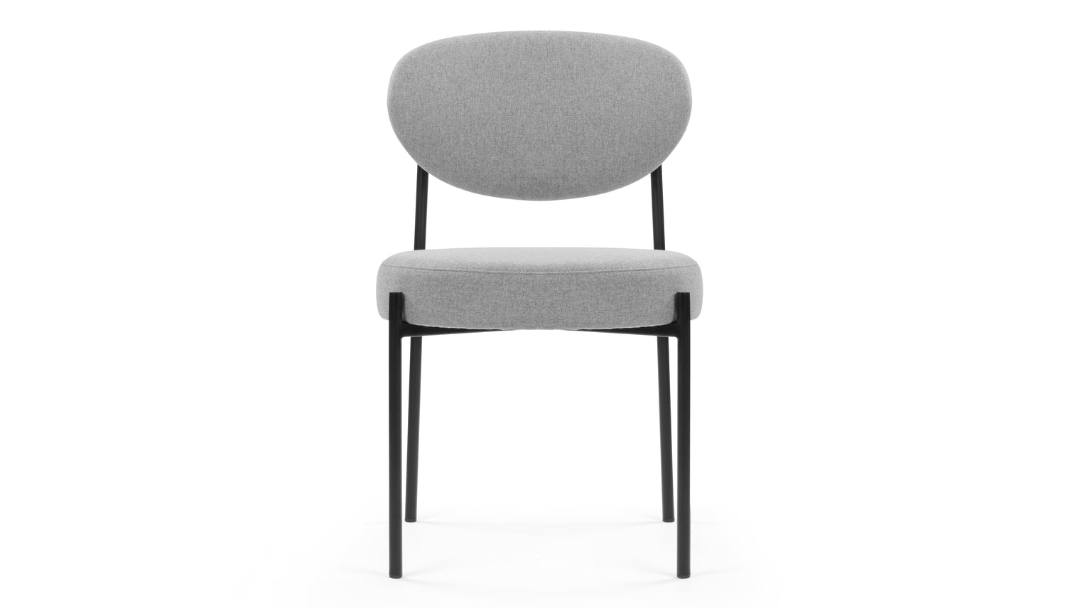 Nyx - Nyx Dining Chair, Mid Gray Brushed Weave