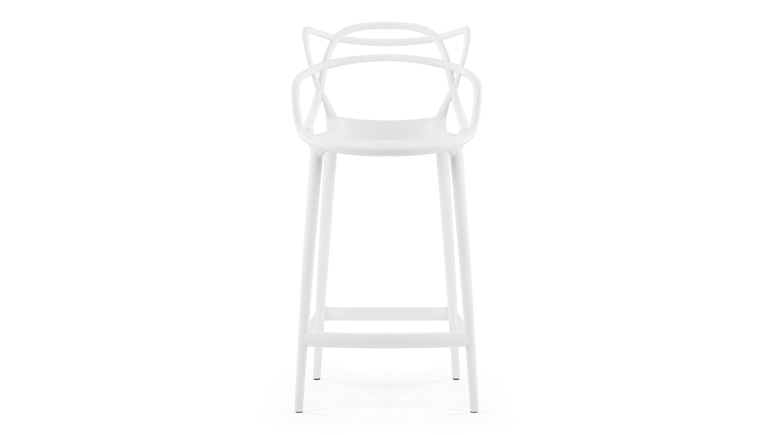 Masters - Masters Counter Stool, White, 25.5