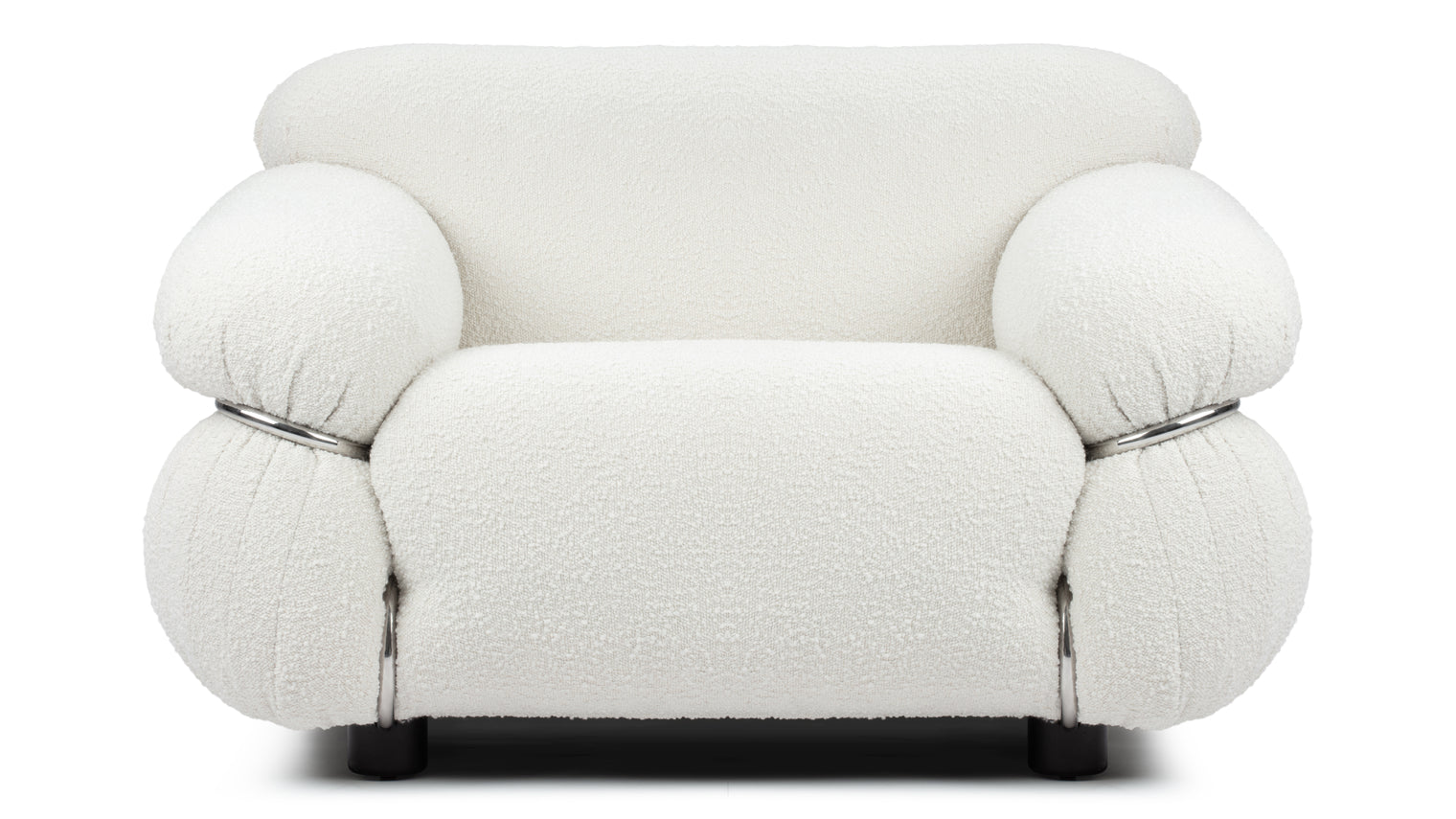 Sesann - Sesann Lounge Chair, White Boucle