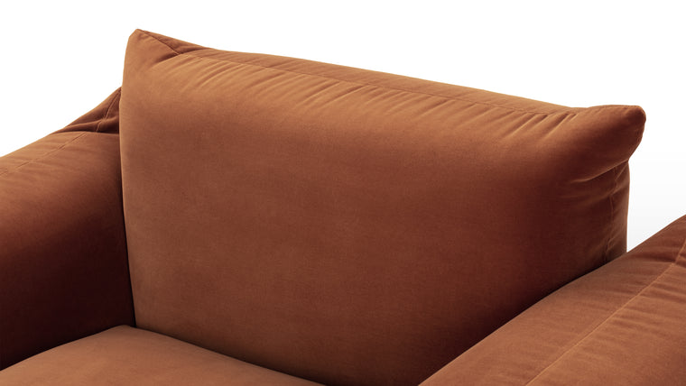 ELEVATE YOUR SPACE | With its sumptuous cushions and plush upholstery, the Marenco chair offers an unparalleled seating experience. Sink into the deep, luxuriously padded cushions and feel enveloped in a cocoon of comfort. The thoughtfully chosen fabrics enhance the chair's visual appeal while ensuring durability and softness.
