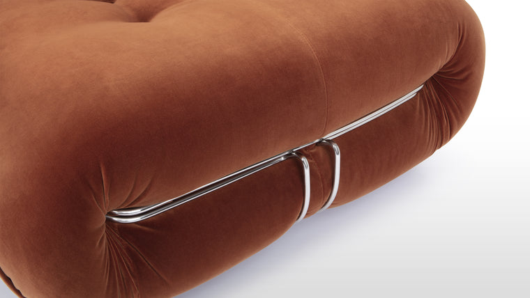 COOL COLLECTION | Equally at home in your living room, playroom, or office, the Soriana pieces are made to be versatile. Explore the full collection to find coordinating pieces for your sofa, lounge chairs, and ottoman.
