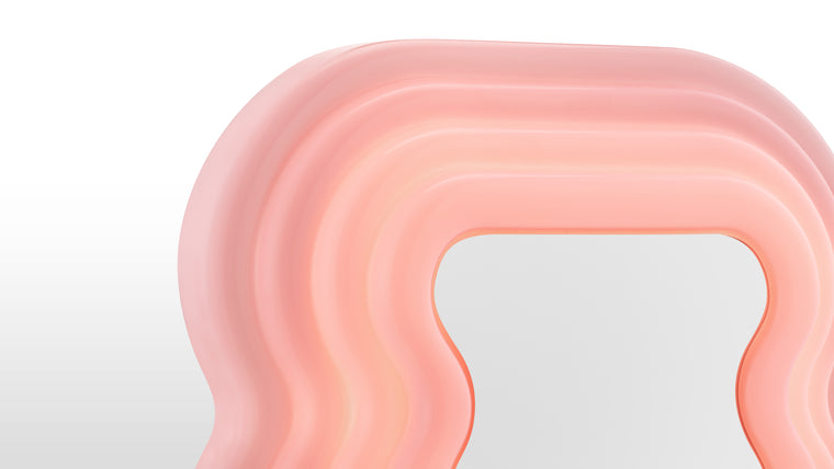 ICONIC ITALIAN DESIGN | A great addition to your living space, entryway, or bedroom, this tabletop mirror doubles up as sculptural ambient lighting. A masterpiece of Italian design but loved all around the world, the Sottsass mirror is the ideal investment piece; a little slice of design history and the perfect place to grab a selfie.
