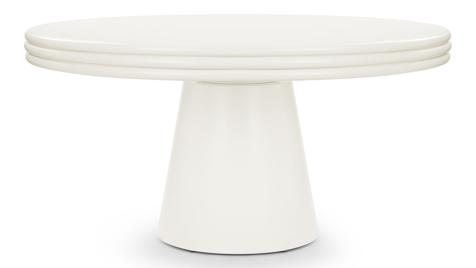 Pascal - Pascal Round Dining Table, Ivory, 59in
