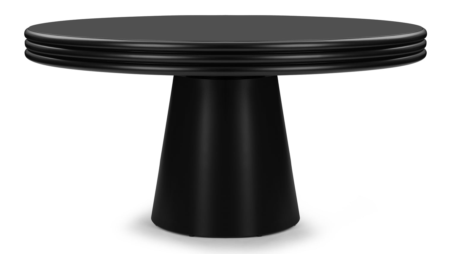 Pascal - Pascal Round Dining Table, Black, 59in