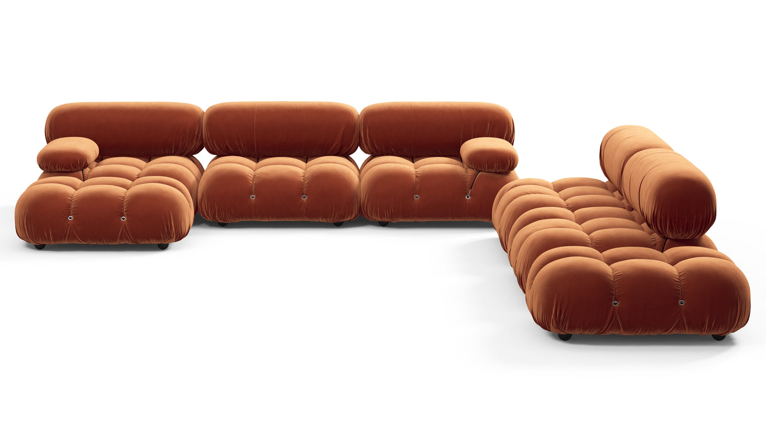 Stylish Sectional | With the Bellini’s sectional design, you can create a sofa that suits your space. The soft curves of each carefully crafted cushion create a luxurious and comfortable seat for the ultimate in stylish comfort.
