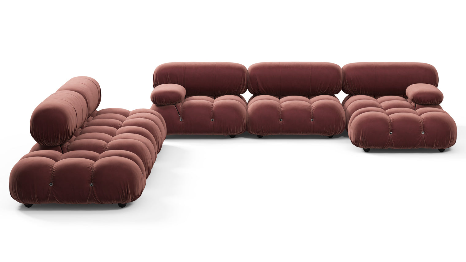 STYLISH SECTIONAL | With the Bellini’s sectional design, you can create a sofa that suits your space. The soft curves of each carefully crafted cushion create a luxurious and comfortable seat for the ultimate in stylish comfort.
