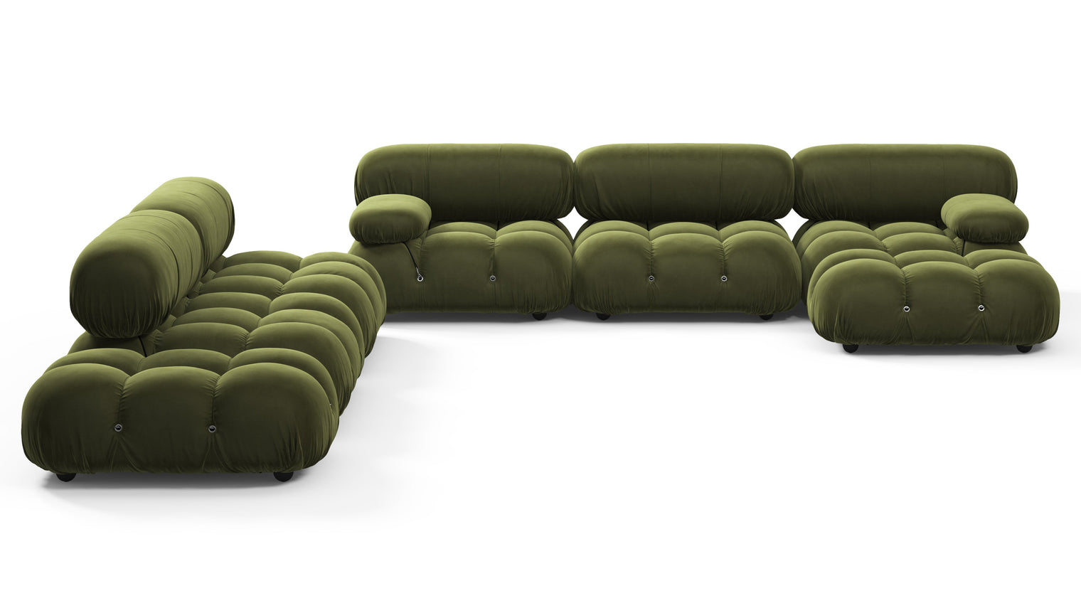 Stylish Sectional | With the Bellini’s sectional design, you can create a sofa that suits your space. The soft curves of each carefully crafted cushion create a luxurious and comfortable seat for the ultimate in stylish comfort.
