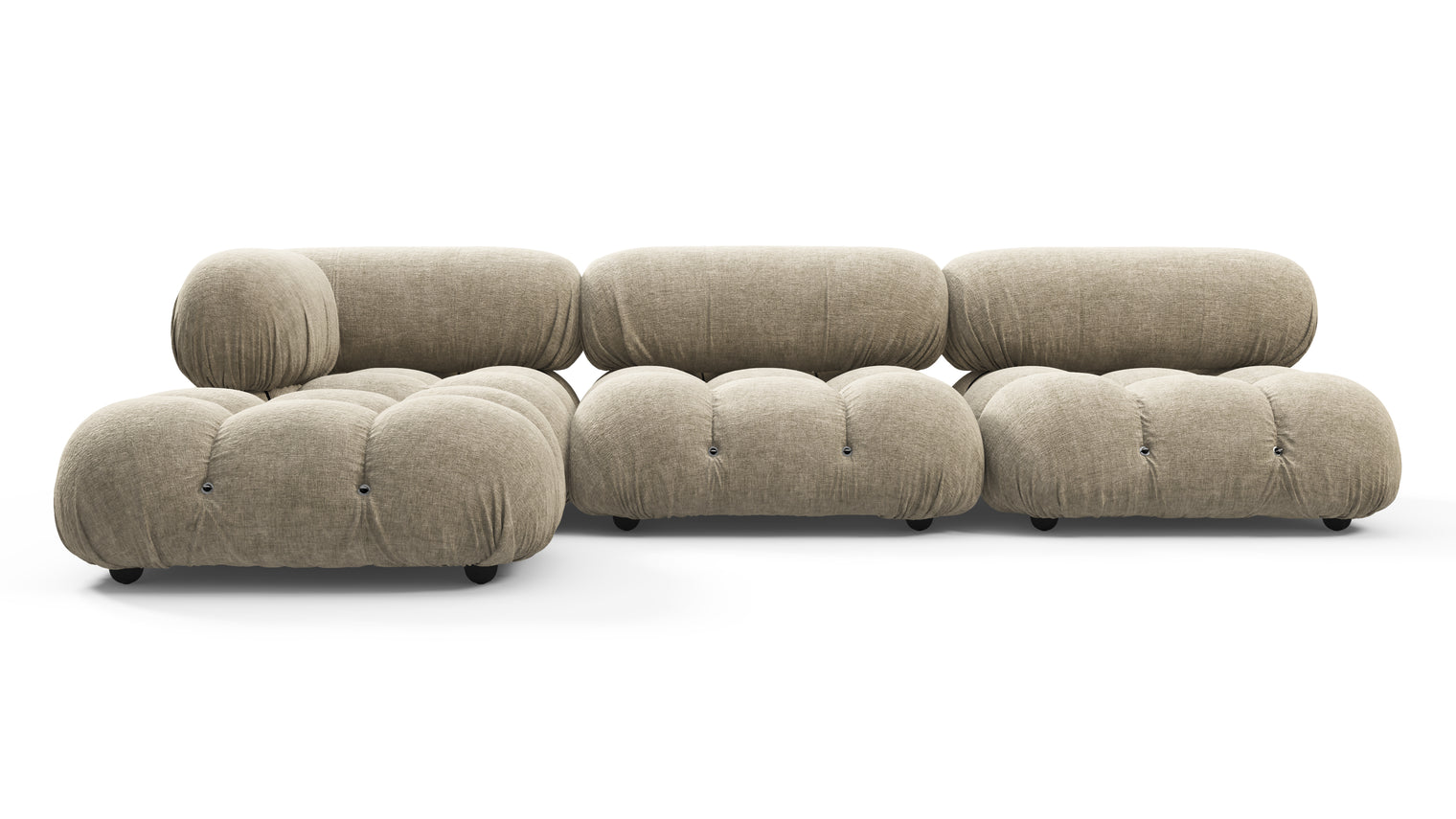 STYLISH SECTIONAL | With the Bellini’s sectional design, you can create a sofa that suits your space. The soft curves of each carefully crafted cushion create a luxurious and comfortable seat for the ultimate in stylish comfort.
