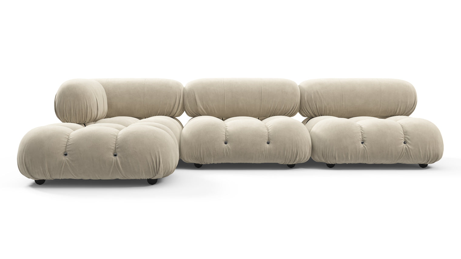 STYLISH SECTIONAL | With the Bellini’s sectional design, you can create a sofa that suits your space. The soft curves of each carefully crafted cushion create a luxurious and comfortable seat for the ultimate in stylish comfort.
