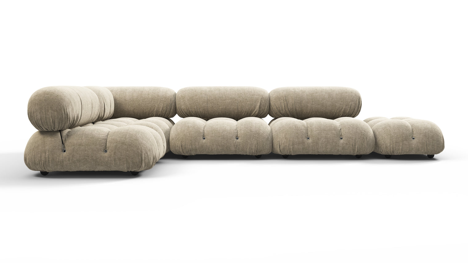 STYLISH SECTIONAL | With the Bellini’s sectional design, you can create a sofa that suits your space. The soft curves of each carefully crafted cushion create a luxurious and comfortable seat for the ultimate in stylish comfort.
