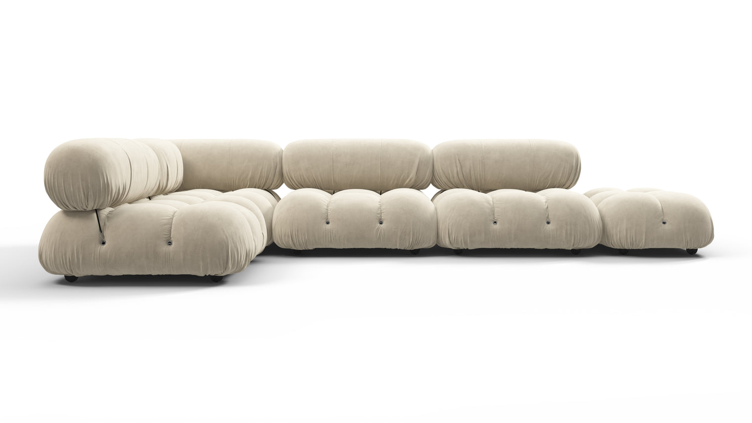 STYLISH SECTIONAL | With the Bellini’s sectional design, you can create a sofa that suits your space. The soft curves of each carefully crafted cushion create a luxurious and comfortable seat for the ultimate in stylish comfort.

