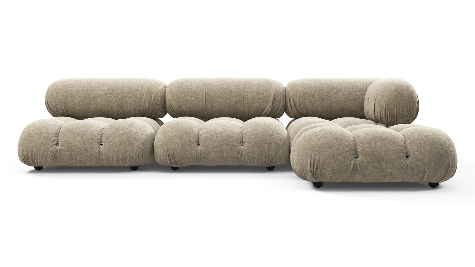 STYLISH SECTIONAL | With the Bellini’s sectional design, you can create a sofa that suits your space. The soft curves of each carefully crafted cushion create a luxurious and comfortable seat for the ultimate in stylish comfort.
