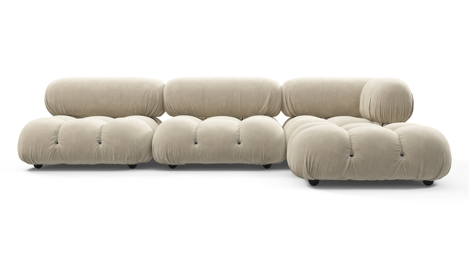STYLISH SECTIONAL | With the Bellini’s sectional design, you can create a sofa that suits your space. The soft curves of each carefully crafted cushion create a luxurious and comfortable seat for the ultimate in stylish comfort.
