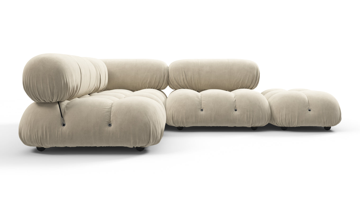 STYLISH SECTIONAL | With the Bellini’s sectional design, you can create a sofa that suits your space. The soft curves of each carefully crafted cushion create a luxurious and comfortable seat for the ultimate in stylish comfort.
