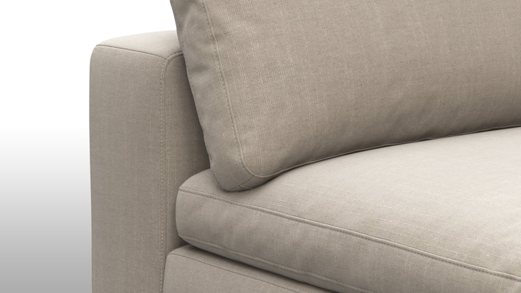 Supreme Comfort | Sink into unparalleled comfort with generously padded cushions. The sofa's deep seats and plush backrests provide the utmost relaxation, allowing for unwinding in absolute luxury after a long day.

