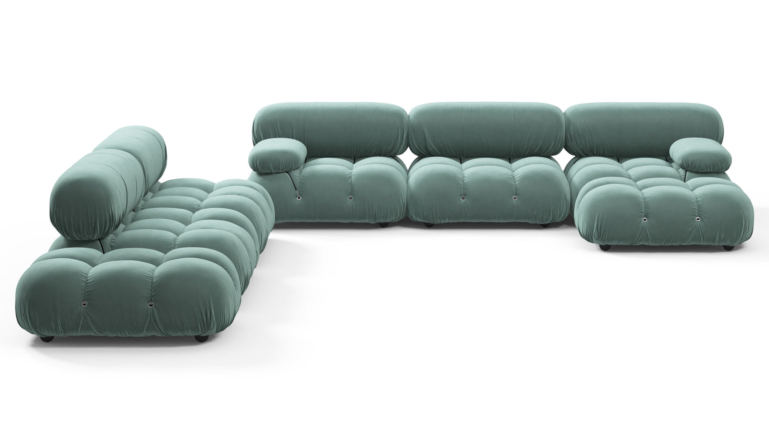 STYLISH SECTIONAL | With the Bellini’s sectional design, you can create a sofa that suits your space. The soft curves of each carefully crafted cushion create a luxurious and comfortable seat for the ultimate in stylish comfort.
