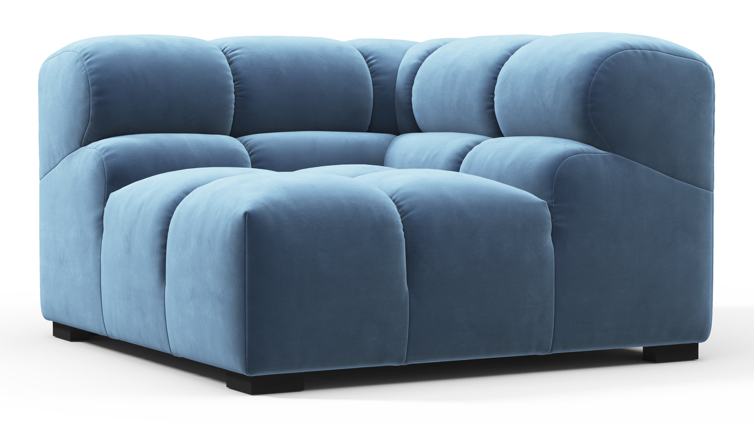 MODULAR MASTERPIECE | A modern take on 70s design, this cloud-like sectional is all about leisurely lounging. Its relaxed, playful aesthetic is adored around the world.

