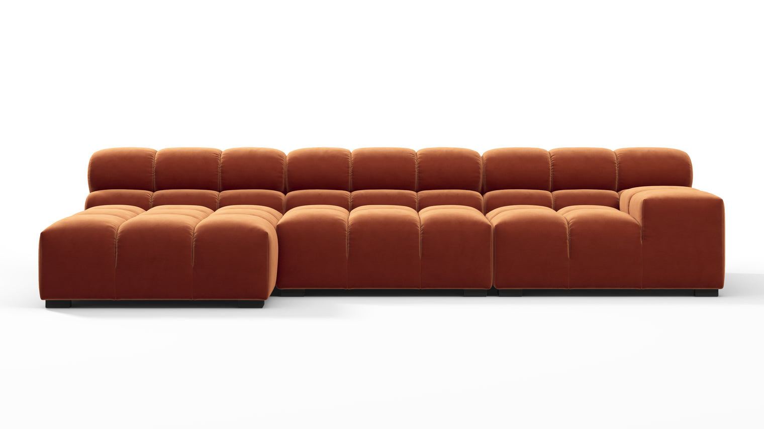 MODULAR MASTERPIECE | A modern take on 70s design, this cloud-like sectional is all about leisurely lounging. Its relaxed, playful aesthetic is adored around the world.
