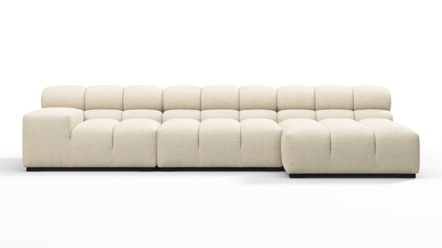 MODULAR MASTERPIECE | A modern take on 70s design, this cloud-like sectional is all about leisurely lounging. Its relaxed, playful aesthetic is adored around the world.
