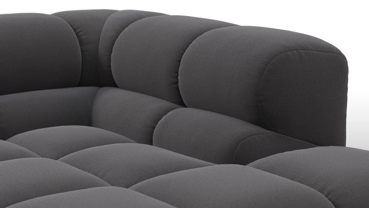 STYLISH SILHOUETTE | Striking the perfect balance between relaxed and refined, the hallmarks of the Tufty are its restrained curves and contours. Equally at home in contemporary and retro settings, this versatile piece will draw the eye and invite you in.
