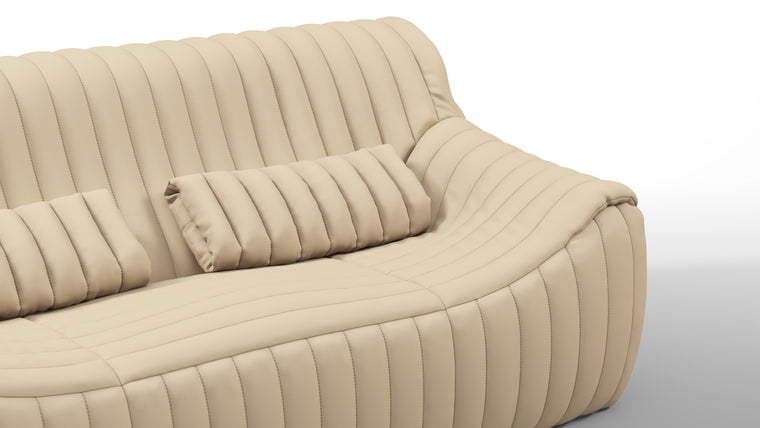 EXPERT DETAILING | Crafted with meticulous attention to detail, the Sandra Two Seater Sofa showcases seamless craftsmanship. Every stitch, every contour, and every element come together flawlessly to create an artful masterpiece.
