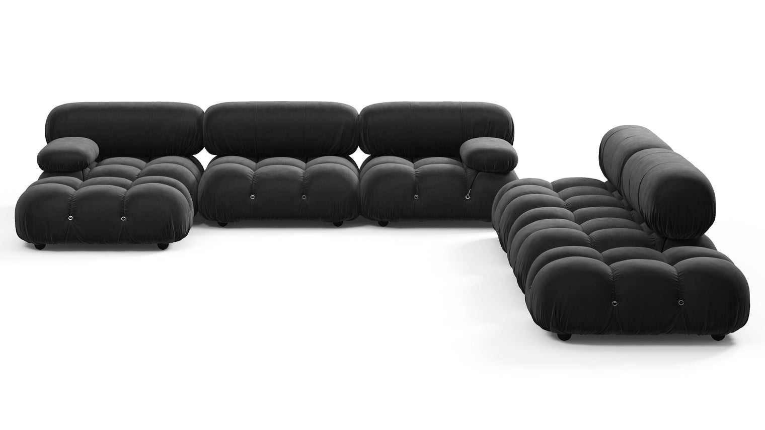 STYLISH SECTIONAL | With the Bellini’s sectional design, you can create a sofa that suits your space. The soft curves of each carefully crafted cushion create a luxurious and comfortable seat for the ultimate in stylish comfort.
