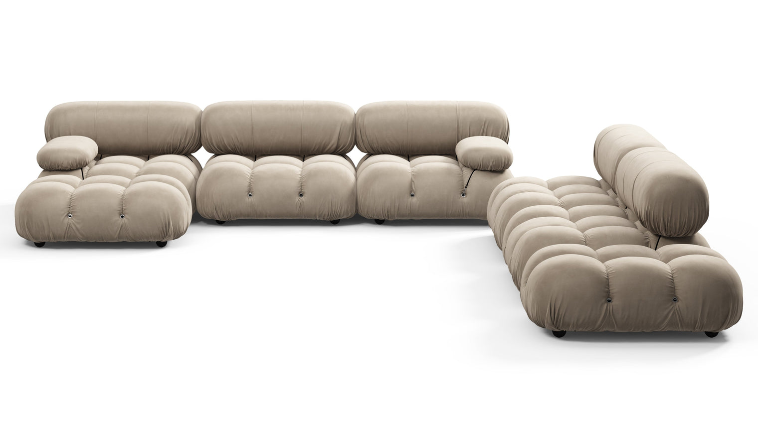 STYLISH SECTIONAL | With the Bellini’s sectional design, you can create a sofa that suits your space. The soft curves of each carefully crafted cushion create a luxurious and comfortable seat for the ultimate in stylish comfort.
