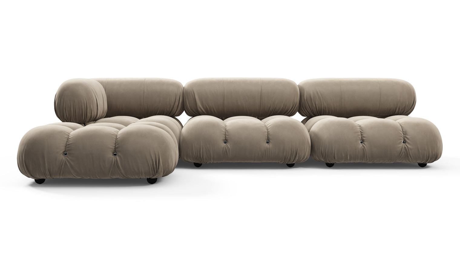 STYLISH SECTIONAL | With the Bellini’s sectional design, you can create a sofa that suits your space. The soft curves of each carefully crafted cushion create a luxurious and comfortable seat for the ultimate in stylish comfort.
