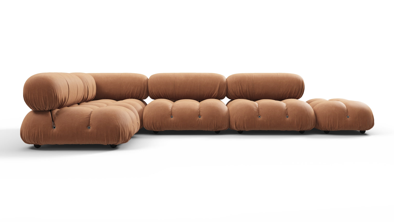 STYLISH SECTIONAL | With the Bellini’s sectional design, you can create a sofa that suits your space. The soft curves of each carefully crafted cushion create a luxurious and comfortable seat for the ultimate in stylish comfort.
