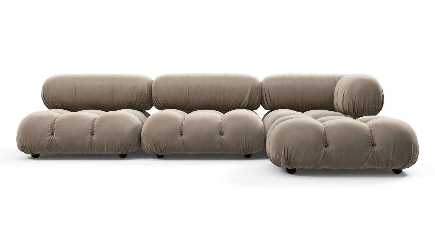 STYLISH SECTIONAL | With the Bellini’s sectional design, you can create a sofa that suits your space. The soft curves of each carefully crafted cushion create a luxurious and comfortable seat for the ultimate in stylish comfort.

