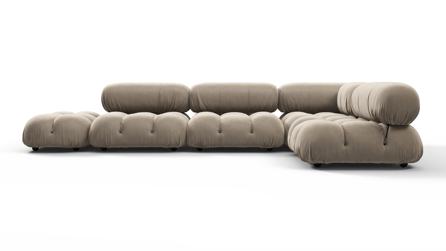STYLISH SECTIONAL | With the Bellini’s sectional design, you can create a sofa that suits your space. The soft curves of each carefully crafted cushion create a luxurious and comfortable seat for the ultimate in stylish comfort.
