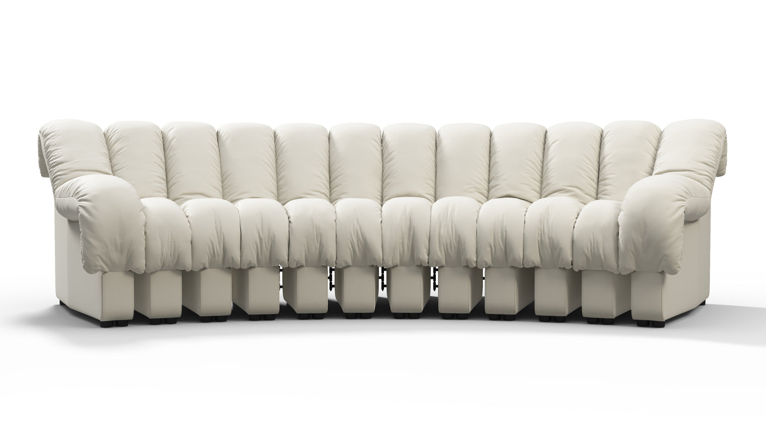 Chic Sectional | Introducing the DS 600 Sofa, an icon of avant-garde design and a true testament to the visionary design. Inspired by designs of the 1970s, this sofa revolutionizes the concept of modular seating, pushing boundaries and redefining the possibilities of contemporary furniture.
