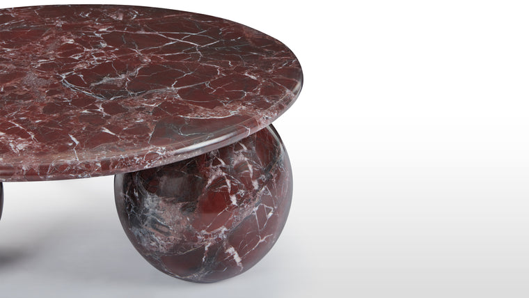 Contemporary Curves | Beyond its striking design, the Mya Coffee Table offers functionality and practicality. The round tabletop provides ample space for displaying decor, hosting gatherings, or simply resting beverages. The sturdy construction ensures stability and durability, while the smooth surface is easy to maintain.
