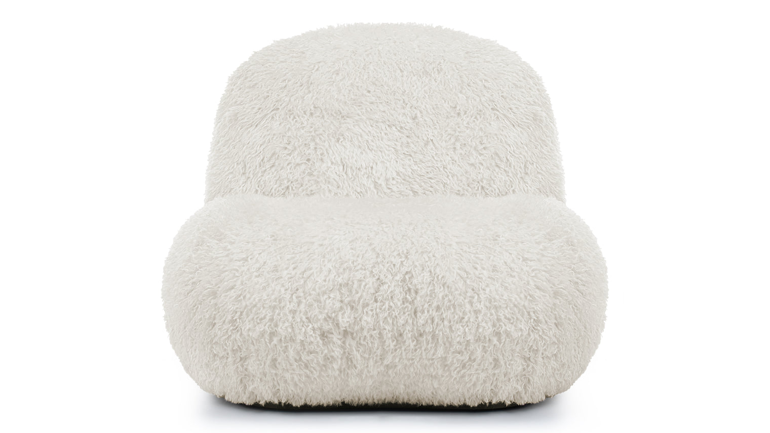 Rocha - Rocha Lounge Chair, Natural Vegan Fur