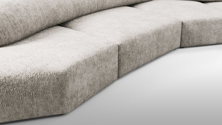 Sculpt Your Own Sofa | The sofa's modular nature allows it to be configured in various compositions, making it adaptable to different spaces and needs. Each module can be arranged to form a continuous seating area or separated to create distinct sections, providing flexibility in both residential and commercial settings.
