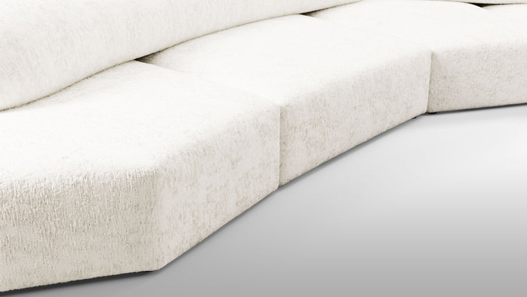 Sculpt Your Own Sofa | The sofa's modular nature allows it to be configured in various compositions, making it adaptable to different spaces and needs. Each module can be arranged to form a continuous seating area or separated to create distinct sections, providing flexibility in both residential and commercial settings.
