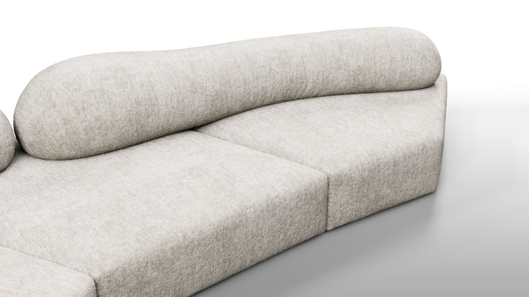 Sculpt Your Own Sofa | The sofa's modular nature allows it to be configured in various compositions, making it adaptable to different spaces and needs. Each module can be arranged to form a continuous seating area or separated to create distinct sections, providing flexibility in both residential and commercial settings.

