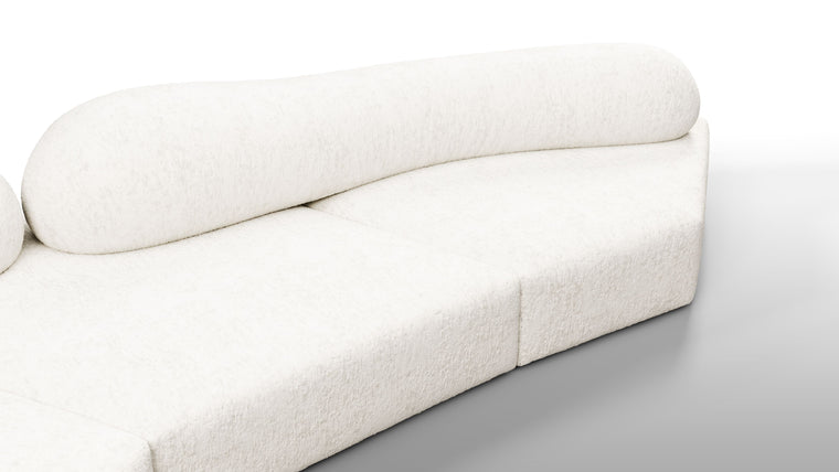 Sculpt Your Own Sofa | The sofa's modular nature allows it to be configured in various compositions, making it adaptable to different spaces and needs. Each module can be arranged to form a continuous seating area or separated to create distinct sections, providing flexibility in both residential and commercial settings.
