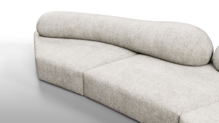 Sculpt Your Own Sofa | The sofa's modular nature allows it to be configured in various compositions, making it adaptable to different spaces and needs. Each module can be arranged to form a continuous seating area or separated to create distinct sections, providing flexibility in both residential and commercial settings.
