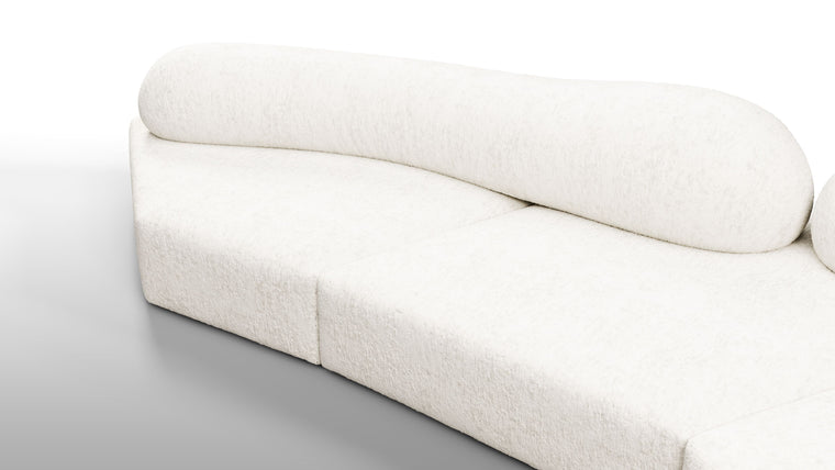 Sculpt Your Own Sofa | The sofa's modular nature allows it to be configured in various compositions, making it adaptable to different spaces and needs. Each module can be arranged to form a continuous seating area or separated to create distinct sections, providing flexibility in both residential and commercial settings.
