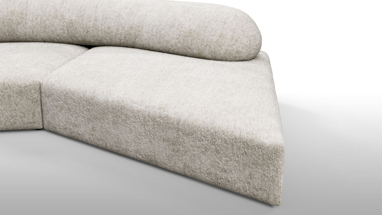 Sculpt Your Own Sofa | The sofa's modular nature allows it to be configured in various compositions, making it adaptable to different spaces and needs. Each module can be arranged to form a continuous seating area or separated to create distinct sections, providing flexibility in both residential and commercial settings.
