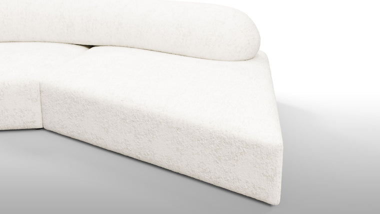 Sculpt Your Own Sofa | The sofa's modular nature allows it to be configured in various compositions, making it adaptable to different spaces and needs. Each module can be arranged to form a continuous seating area or separated to create distinct sections, providing flexibility in both residential and commercial settings.
