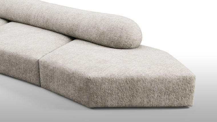 Sculpt Your Own Sofa | The sofa's modular nature allows it to be configured in various compositions, making it adaptable to different spaces and needs. Each module can be arranged to form a continuous seating area or separated to create distinct sections, providing flexibility in both residential and commercial settings.
